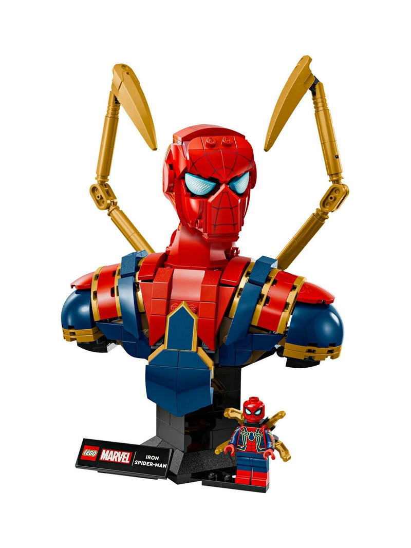 LEGO Iron Spider-Man bust building set 26cm, UK version