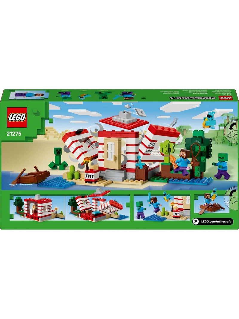 LEGO Minecraft TNT Jungle House toy with figures, UK version