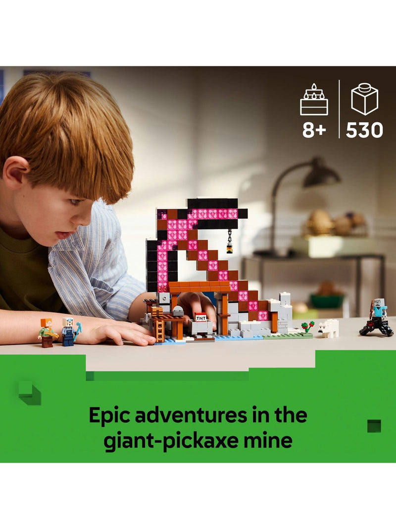 LEGO Minecraft Pickaxe Mine set 21277 - British product