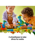 LEGO DUPLO dinosaurs on wheels building toy set - British product
