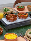 Brabantia Black Food Warmer with 2 Burners