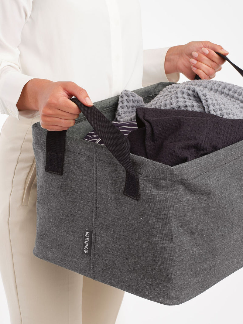 Brabantia Pepper Black foldable laundry basket, UK version