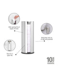 Brabantia Brilliant Steel ReNew Toilet Roll Dispenser One - British product