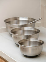 Next Brabantia Matt Steel Profile Mixing Bowl Set- Buy online at McGrocer