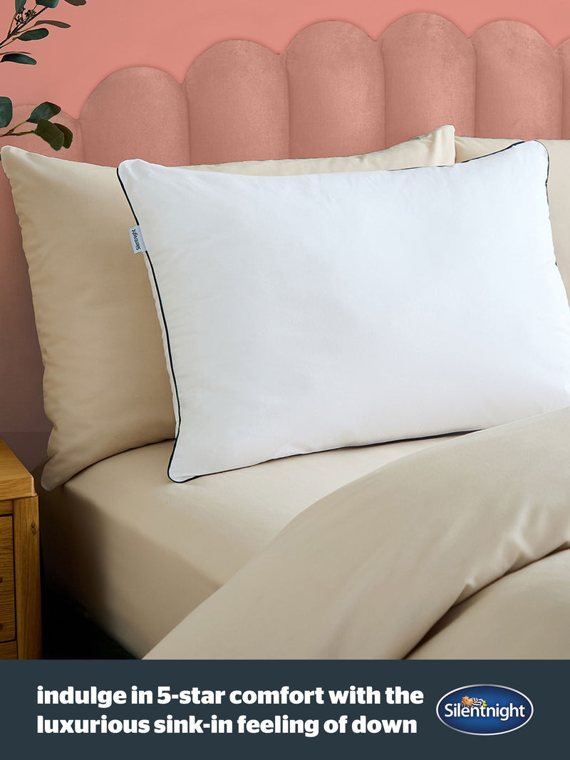Silentnight Hotel Collection Soft as Down Cotton Pillow (British brand)