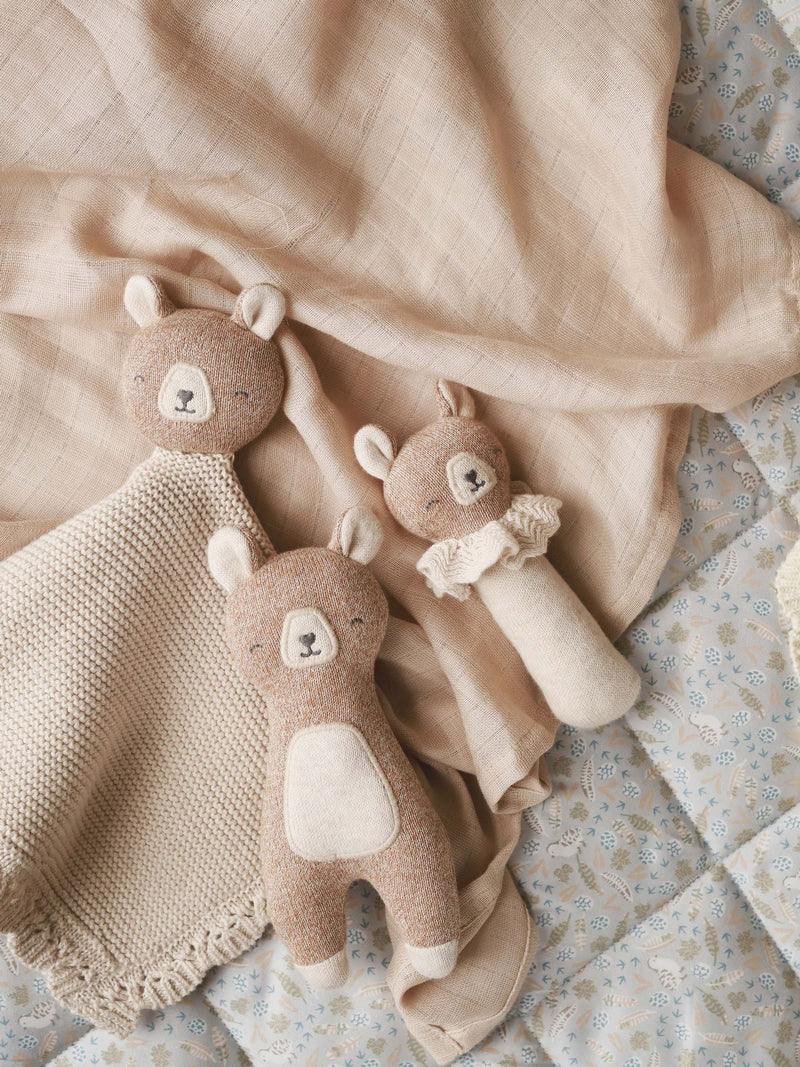 Avery Row Birch cuddle cloth bear 35cm soft cotton toy, imported from the UK