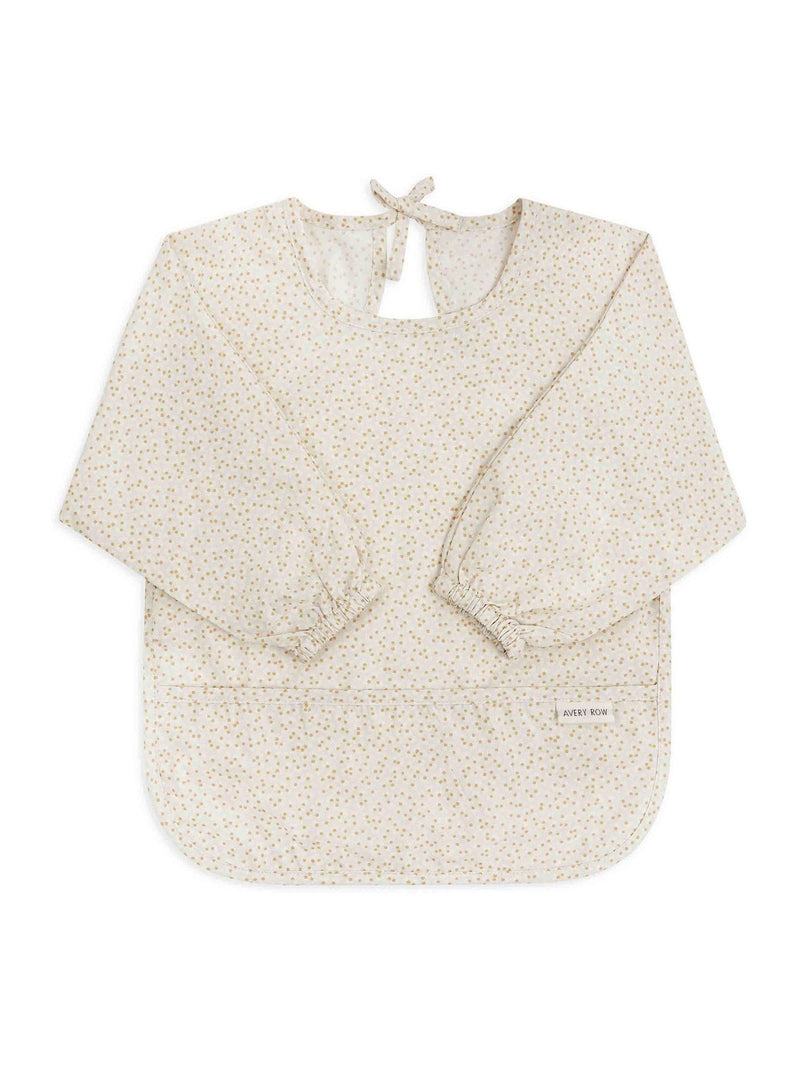Avery Row sleeved bib in Daisy Meadow pattern (British brand)