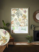 Next Sara Miller Light Stone Natural Palm Garden Made to Measure Roman Blind- Buy online at McGrocer