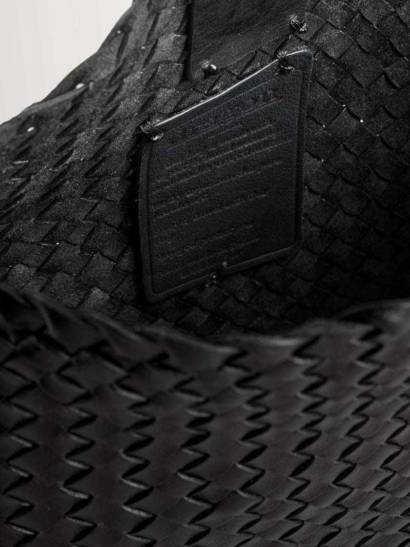 Dragon Diffusion black woven leather Santa Maria bag - British product