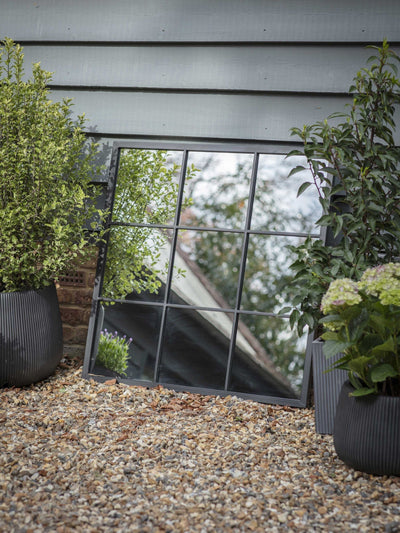 Next Garden Trading Black Fulbrook Wall Mirror 90x90cm- Buy online at McGrocer