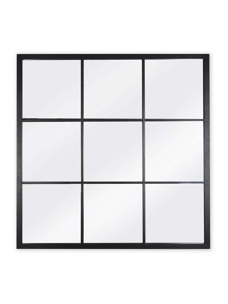 Garden Trading black Fulbrook wall mirror 90x90cm, UK version