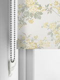 Shabby Chic yellow rose chintz blackout roller blind (British brand)