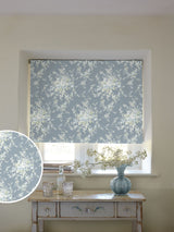 Next Shabby Chic by Rachel Ashwell Dusky Blue Garden Floral Made to Measure Roman Blind- Buy online at McGrocer