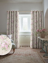 Next Shabby Chic by Rachel Ashwell Pink Rose Chintz Made to Measure Curtains- Buy online at McGrocer