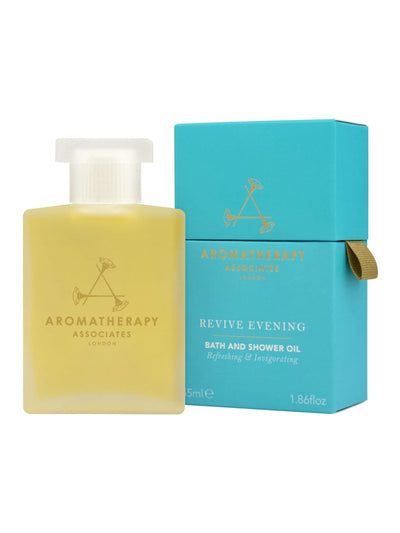 Next Aromatherapy Associates Revive Evening Bath and Shower Oil 55ml- Buy online at McGrocer