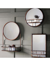 Next Gallery Home Millton Rectangle Mirror Bathroom Shelf 30x48cm- Buy online at McGrocer