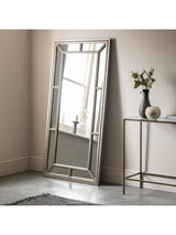 Next Gallery Home Silver Lawthorne Freestanding Leaner Mirror 157.5cm x 79cm- Buy online at McGrocer