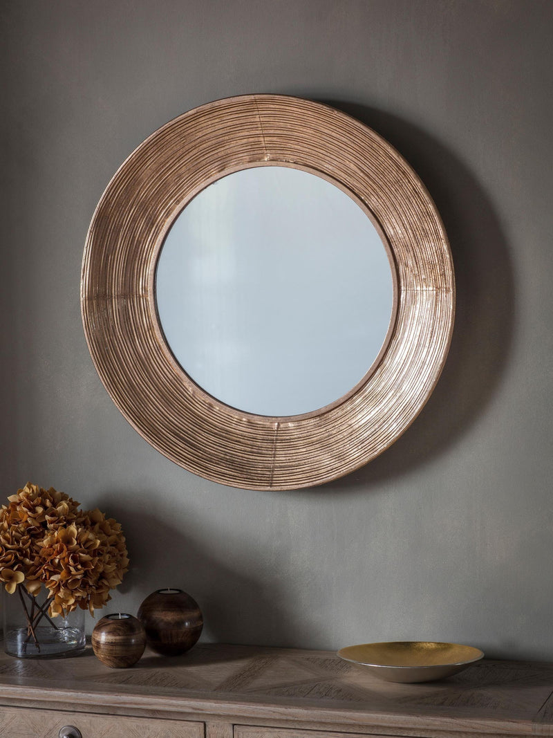 Gallery Home gold Knowston mirror 72cm x 72cm, UK version