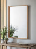 Gallery Home Comesta oak wood mirror 104.5cm x 74cm, UK version