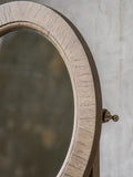 Gallery Home Natural Mystina wooden dressing table mirror, UK version