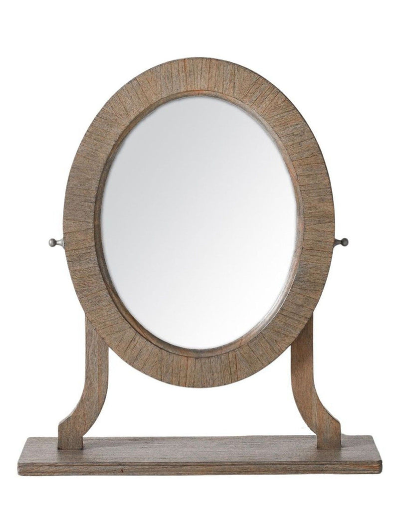 Gallery Home Natural Mystina wooden dressing table mirror, UK version