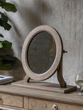 Gallery Home Natural Mystina wooden dressing table mirror, UK version