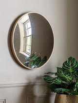 Next Gallery Home Bronze Yarmouth Convex Wall Mirror 60cm x 60cm- Buy online at McGrocer