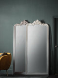 Gallery Home Silver Cagna wall mirror light 190cm height, UK version