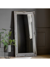 Next Gallery Home Silver Hampton Leaner Antique Wall Mirror 170cm x 84cm- Buy online at McGrocer
