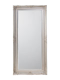 Gallery Home Silver Hampton Leaner Antique Mirror 170cm x 84cm, UK version