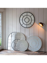 Next Gallery Home Hampford Arch Mirror Black Wall Mirror 95x76cm- Buy online at McGrocer