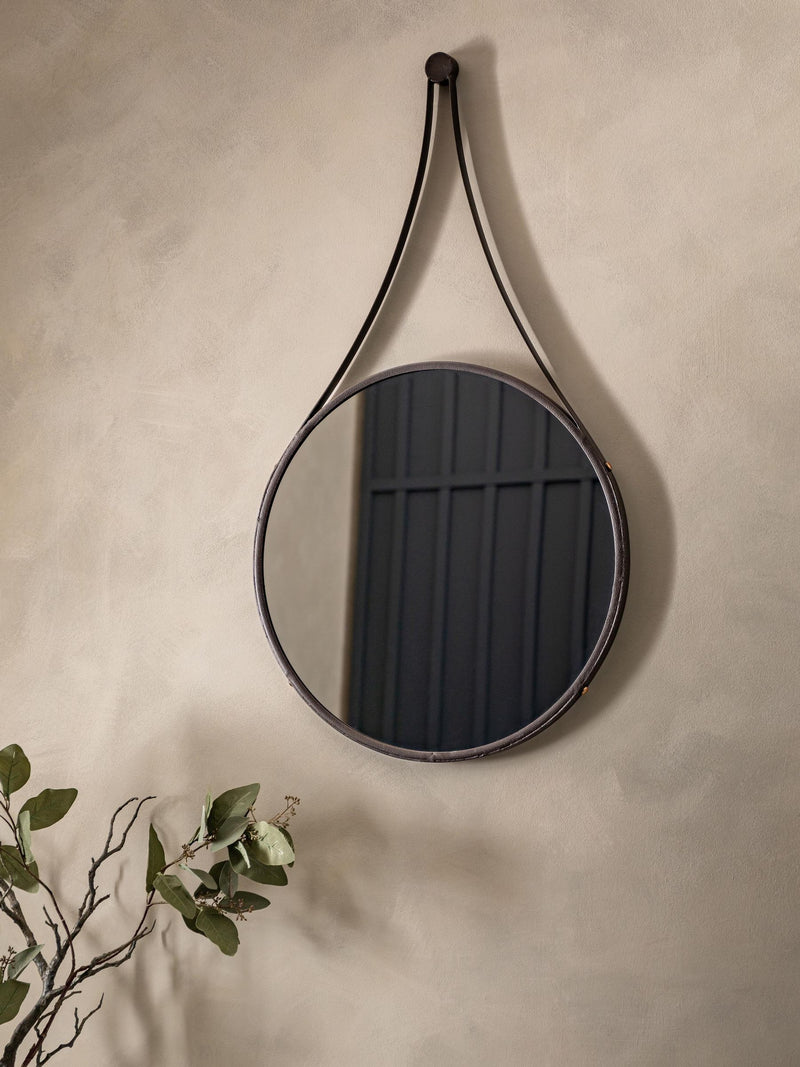 Bronze Broadway Round Mirror 91.5cm x 51cm, UK version