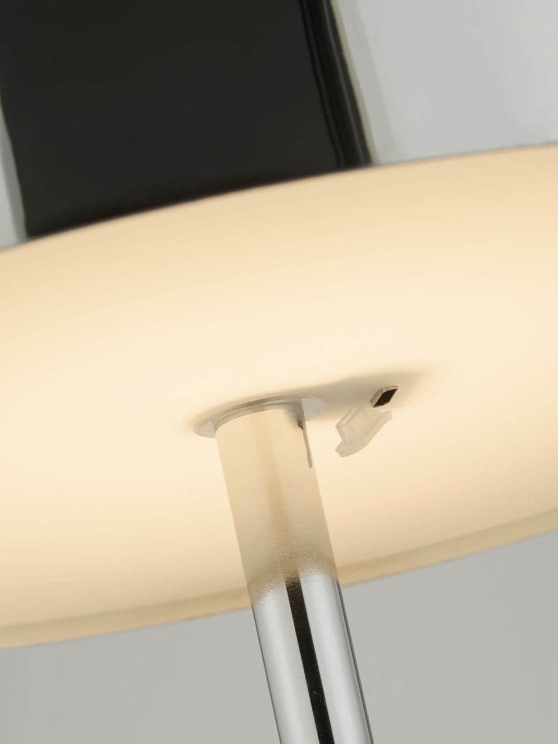 Searchlight Bellota chrome rechargeable LED floor lamp, UK version