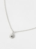 Oliver Bonas sterling silver sun charm pendant necklace, UK version