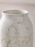 White ceramic marble effect vase 26.5cm (British brand)