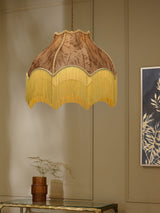 Next Gold Arabella Fringed Easy Fit Pendant Light Shade - 39.5cm Height 49cm Diameter- Buy online at McGrocer