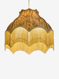 Arabella gold fringed pendant light 49cm (British brand)