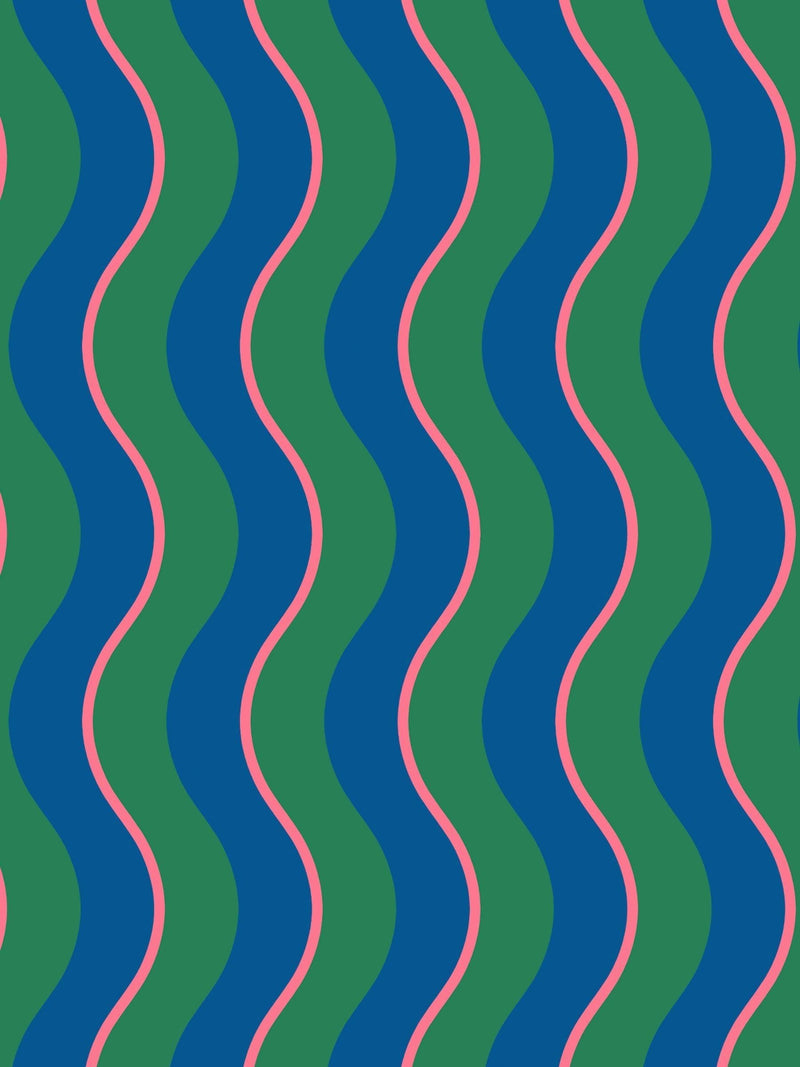 Graham & Brown Neon Nights Envy Making Waves wallpaper sample A4, UK version