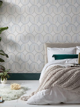 Next Graham & Brown Day Envy In the Loop Hazy A4 Wallpaper Sample- Buy online at McGrocer