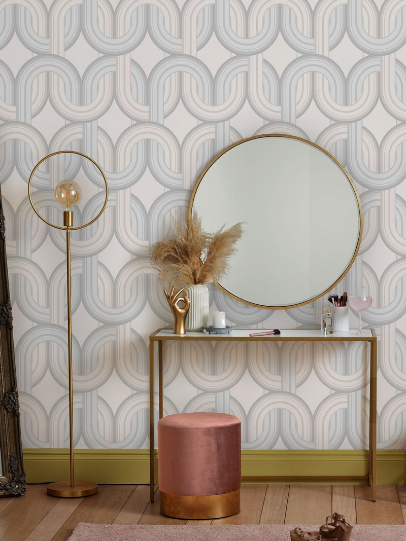 Graham & Brown In the Loop Hazy wallpaper sample A4 - British product
