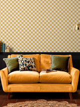 Next Graham & Brown Honey Envy Check Me Out Wallpaper Sample A4- Buy online at McGrocer