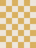 Graham & Brown Check Me Out honey yellow wallpaper sample A4 (British brand)