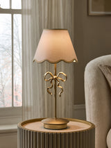 Next Brass Bow Wireless Rechargeable Table Lamp 41.5cm- Buy online at McGrocer