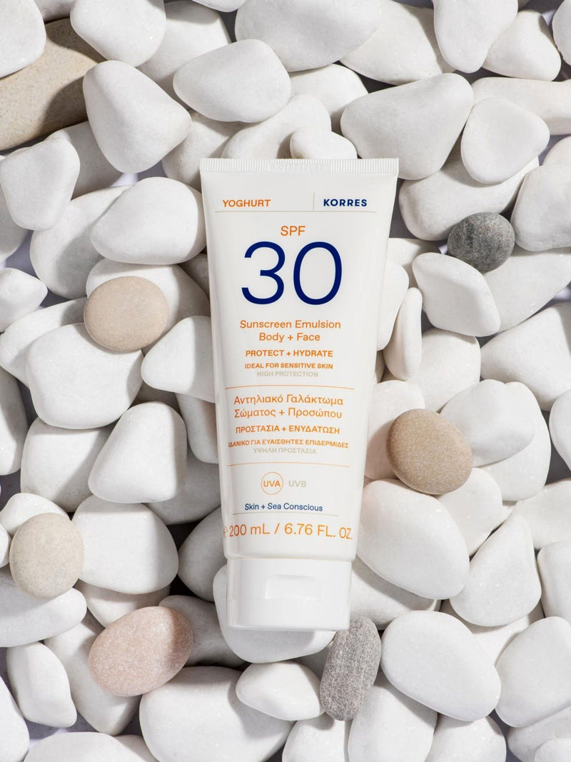 Korres Yoghurt sunscreen emulsion 200ml, UK version