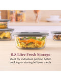 Kilner glass food storage containers set of 4 0.8L (British brand)