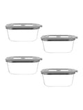 Kilner glass food storage containers set of 4 0.8L (British brand)