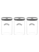 Next Kilner Clear Fresh Storage Jar 1l Set of 3- Buy online at McGrocer