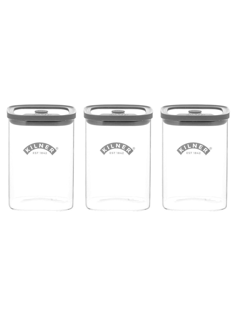 Kilner storage jars set of 3 1l (British brand)