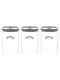 Kilner storage jars set of 3 1l (British brand)