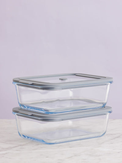 Next Kilner Clear Fresh Storage Glass Food Containers Set of 2 1.5l- Buy online at McGrocer